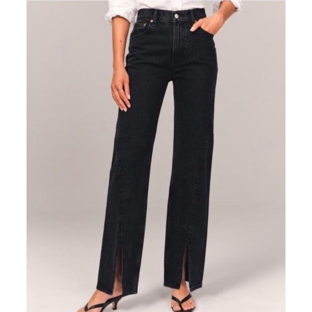 Abercrombie & Fitch Women's High Rise Black Jeans